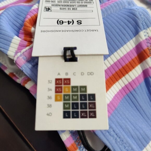 Shade & Shore Purple Strapless Bikini Swim Top Women Size S 4-6 SEE DESCRIPTION - Picture 10 of 10